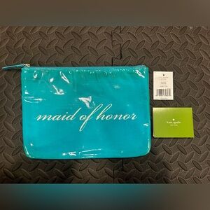 Kate Spade New York Wedding Belles Maid of Honor Teal Clutch